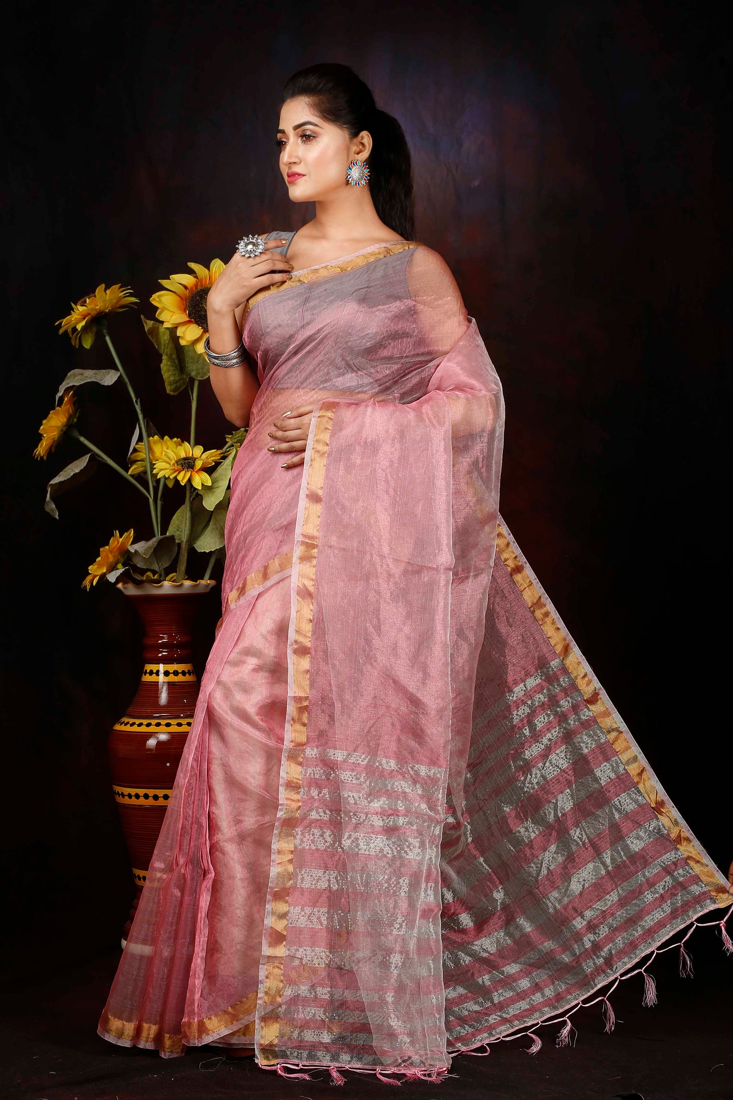 SILK ZARI BORDER SAREE