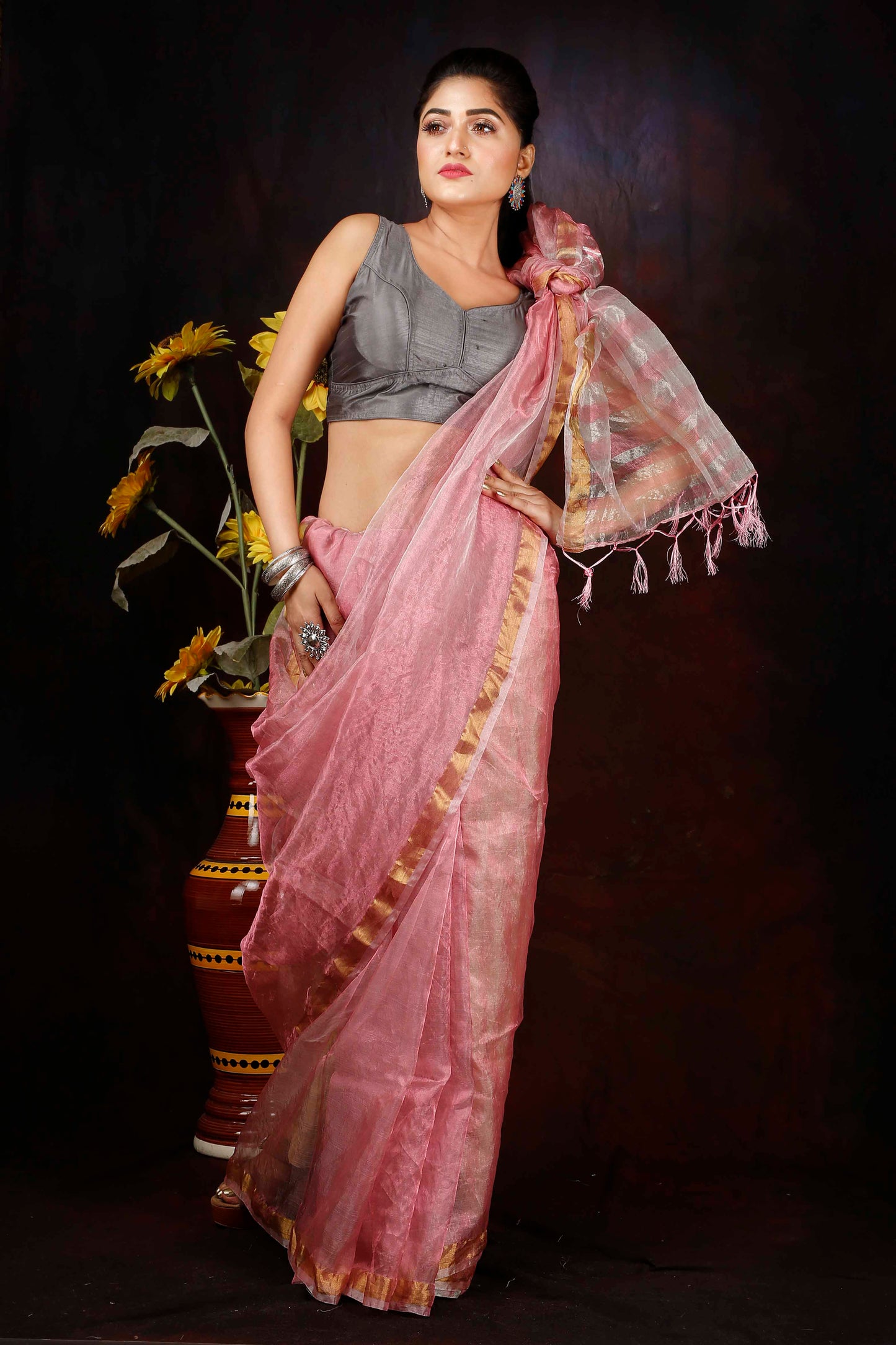 SILK ZARI BORDER SAREE