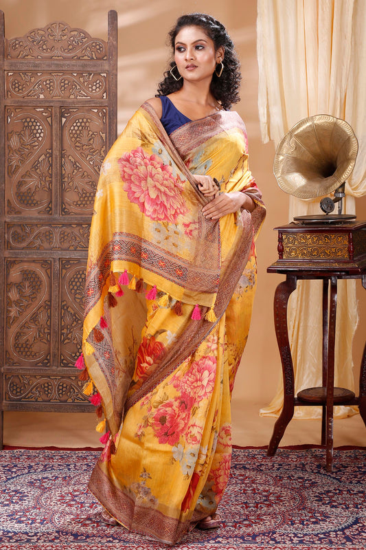 PREMIUM QUALITY TUSSAR SILK SAREE/SILKMARK CERTIFIED