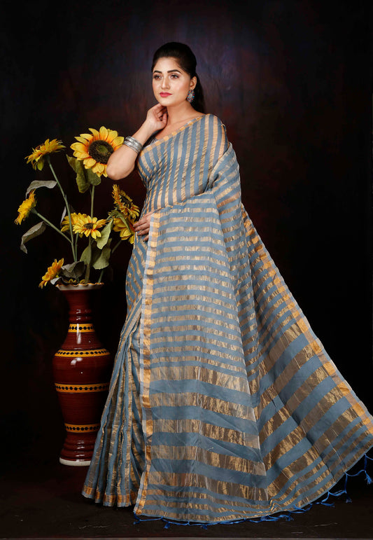 SILK ZARI BORDER SAREE